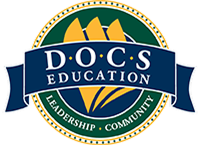 D.O.C.S Education Leadership Community Logo