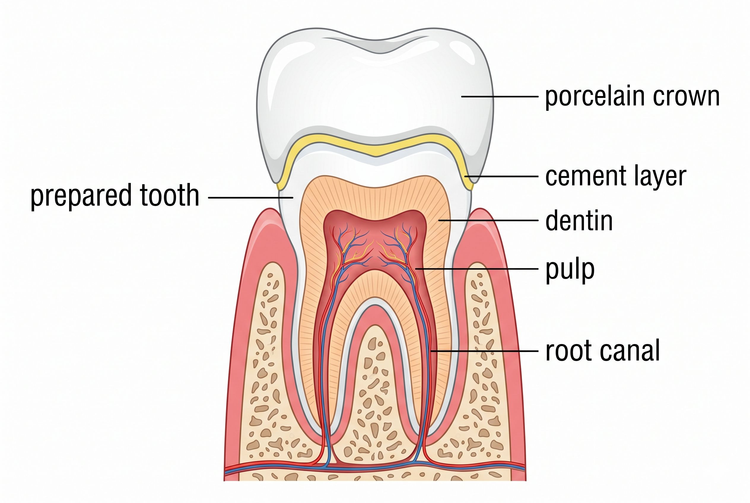 Crown Anatomy Diagram