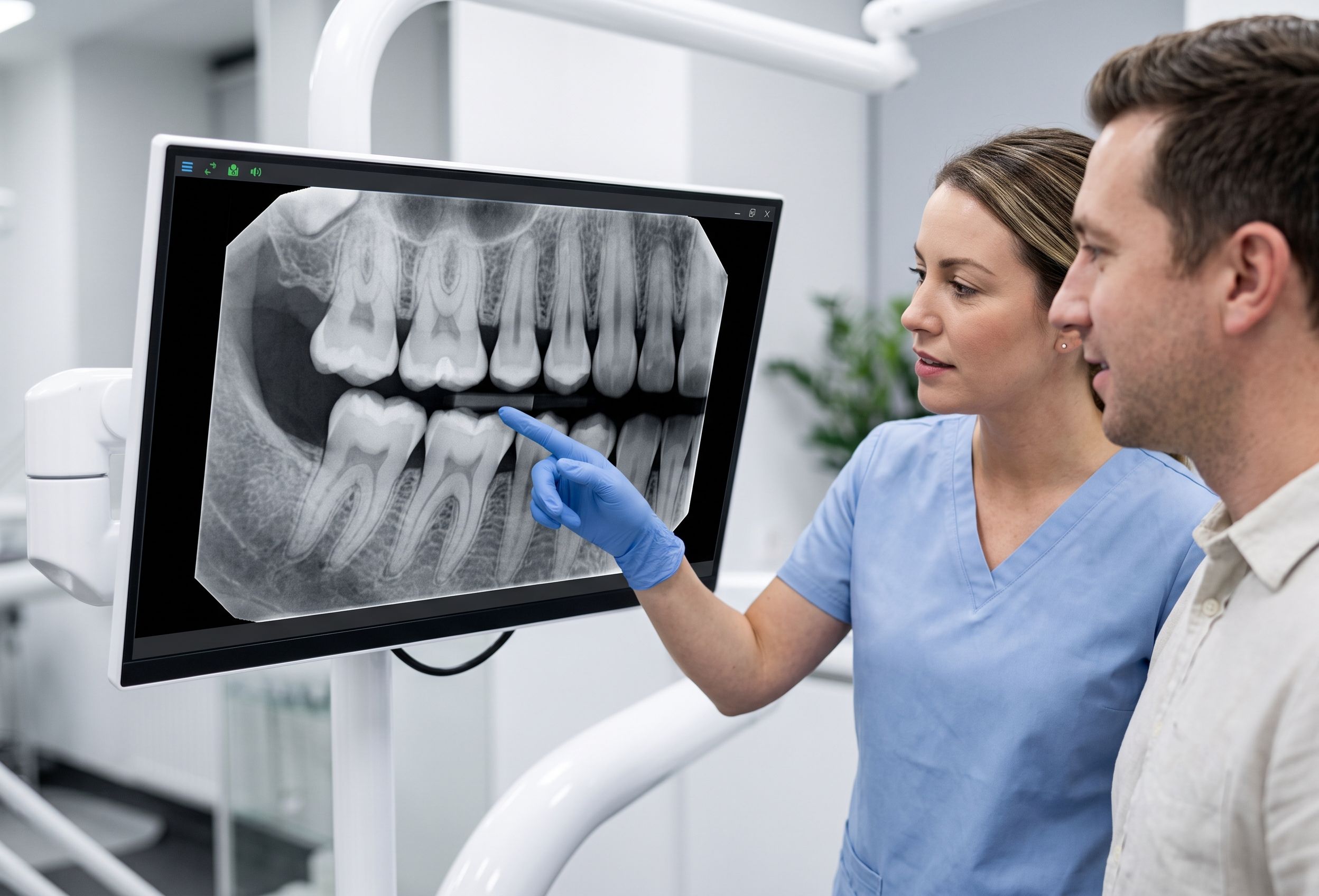 Digital X-Ray Displayed on Monitor