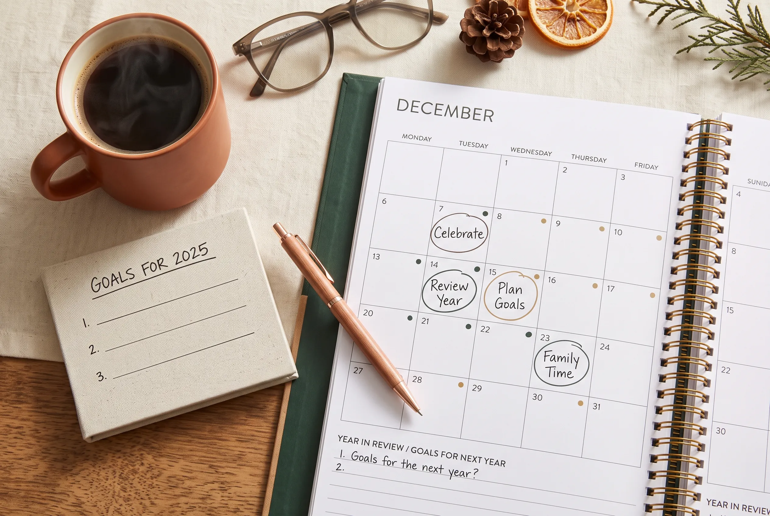 Year-End Calendar Planning Theme